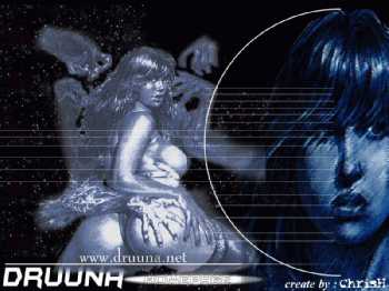 Fond d'écran bleu Druuna